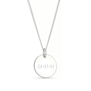 Personalised Date Pendant Necklace