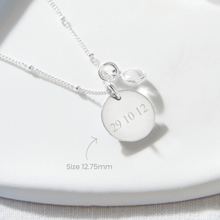 Personalised Date Pendant Necklace