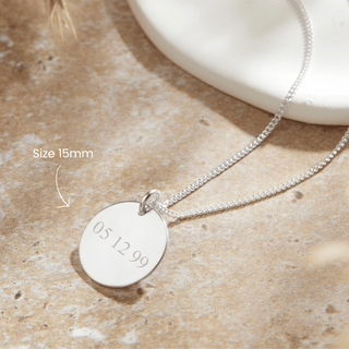 Personalised Date Pendant Necklace