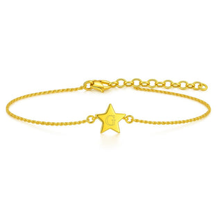 Personalised Star Initial Bracelet