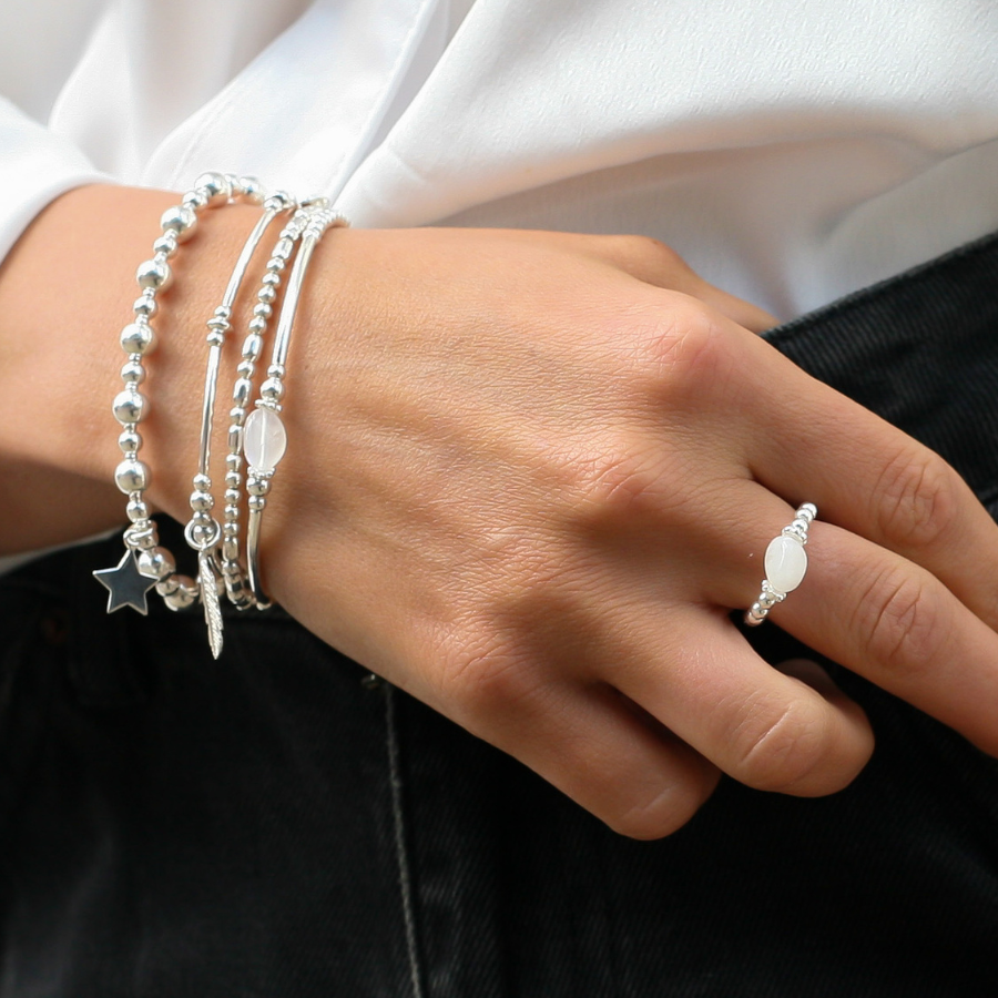 Load image into Gallery viewer, Harmony Moonstone Bracelet &amp;amp; Ring Set
