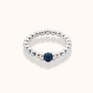 Midnight Blue Agate Ring - Tomm Jewellery 