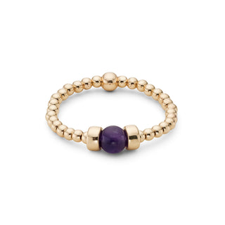 Dainty Touch of Amethyst Stacking Ring