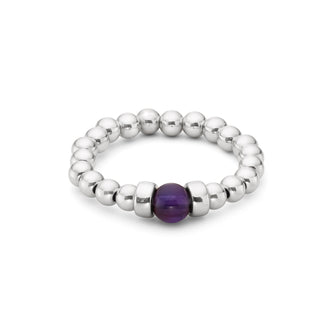 Touch of Amethyst Stacking Ring
