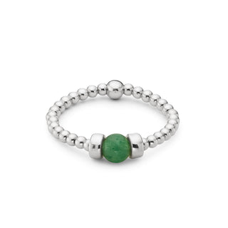 Dainty Touch of Aventurine Stacking Ring