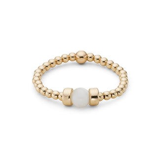 Dainty Touch of Pearl Stacking Ring