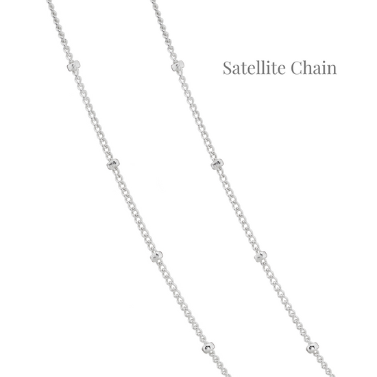 Garnet Birthstone Charm Necklace
