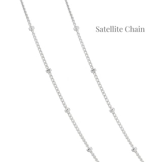 Choose your Chain - 925 Sterling Silver Chain Necklace - Curb Chain - Satellite Chain - Trace Chain