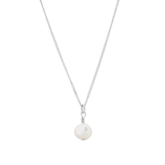 Gold Freshwater Pearl Necklace | 18 inch Single Pearl | Bohemian Betty –  Bohemian Betty Jewellery