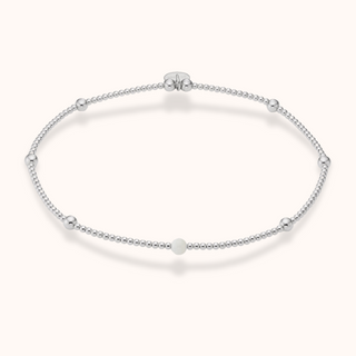 Touch of Pearl Beaded Anklet