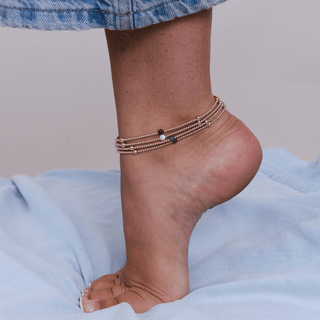 Touch of Pearl Beaded Anklet