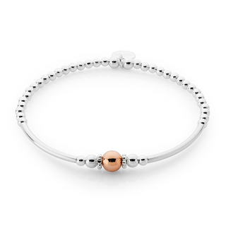 Touch of Rose Gold Beaded Bracelet