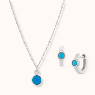 Turquoise Necklace & Earrings Set