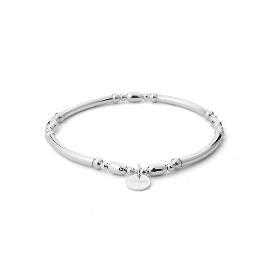 Load image into Gallery viewer, Ariel Silver Stacking Bracelet
