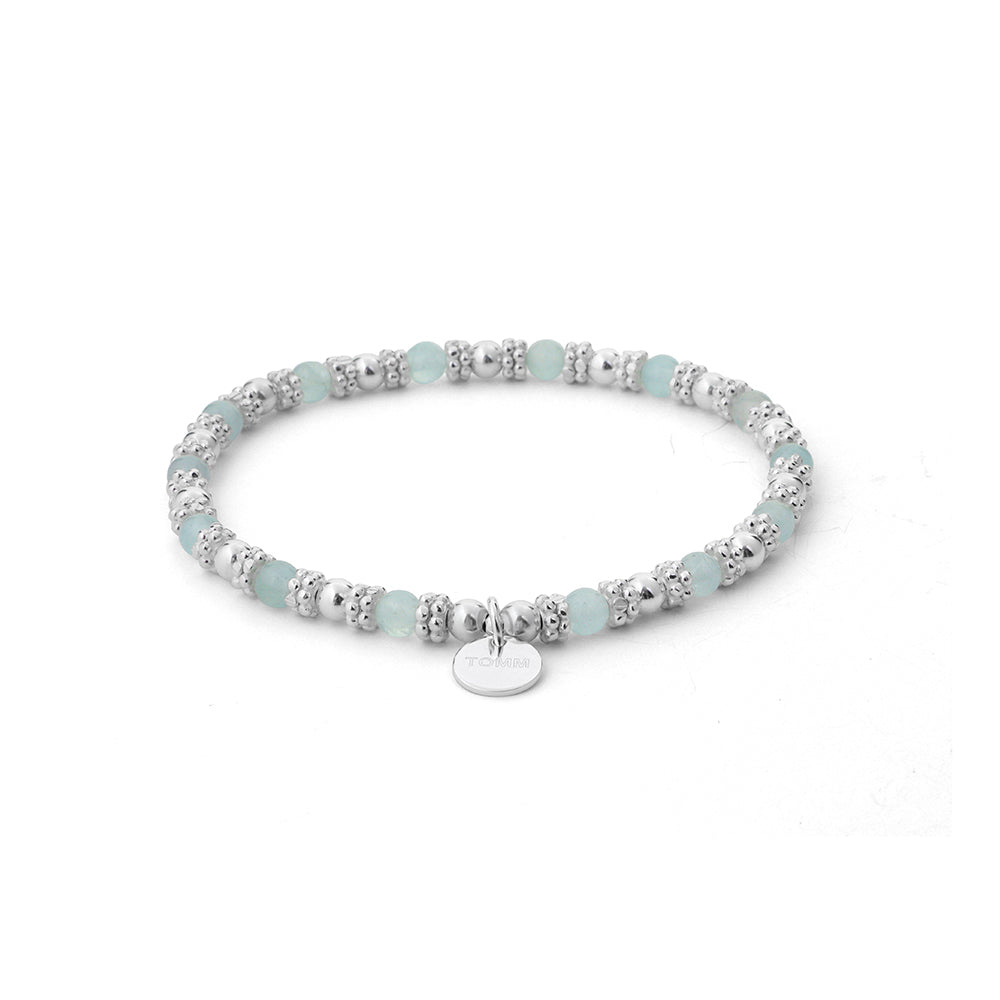 Freedom Aquamarine Gemstone Bracelet