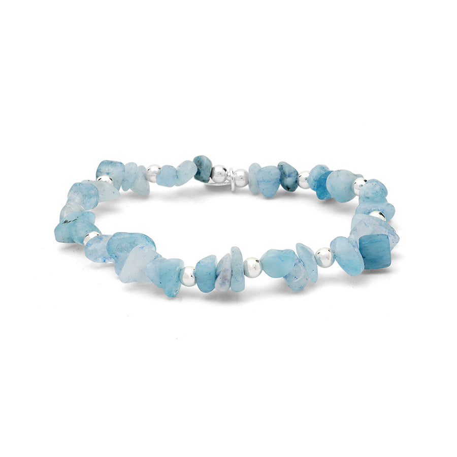 Natural Aquamarine Gemstone Bracelet