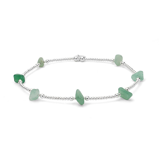 Load image into Gallery viewer, Boho Green Aventurine Anklet
