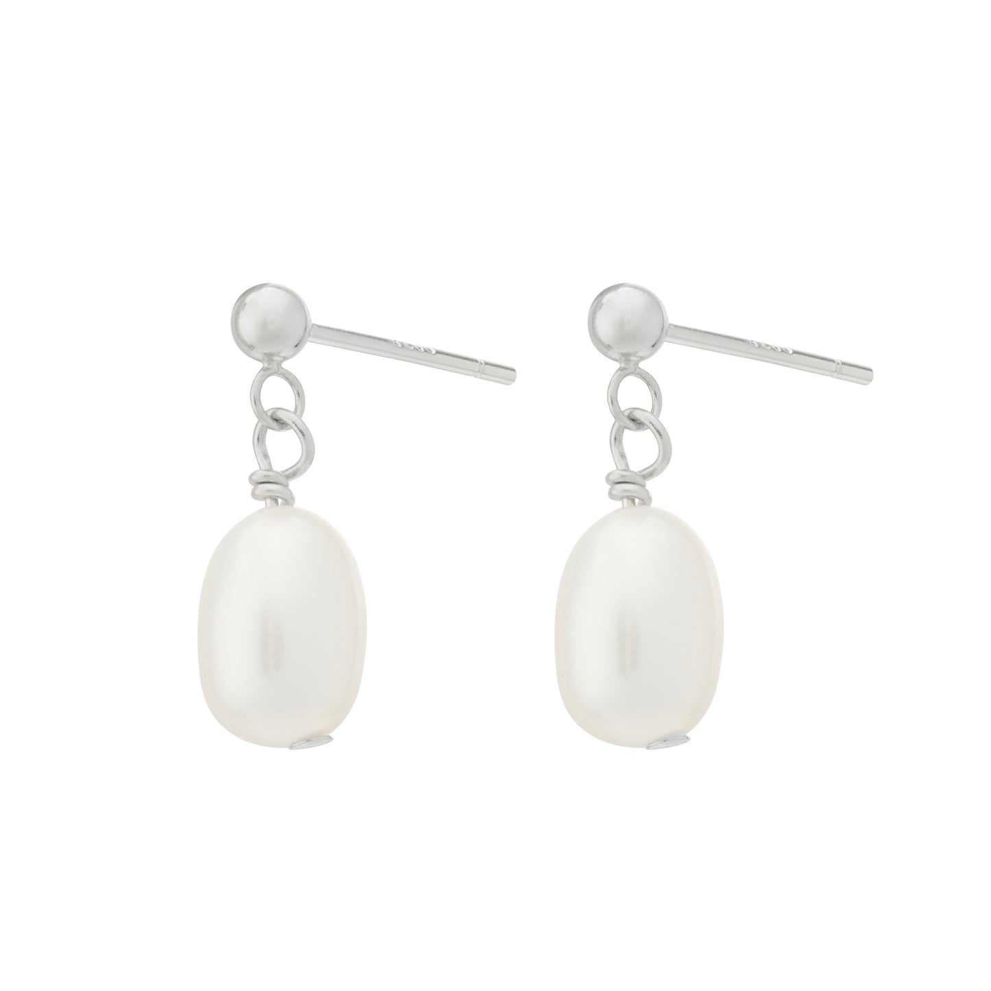 Dainty Pearl Droplet Earrings