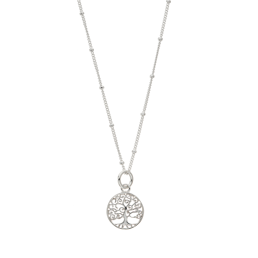 Tree of Life Necklace Silver Pendant Necklaces Tomm Jewellery UK