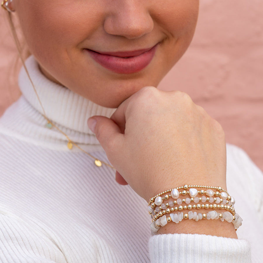 7 bracelet stack or gold and rose gold bracelets. – Olivia & Smith