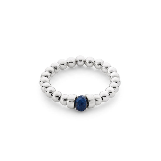 Midnight Blue Agate Ring