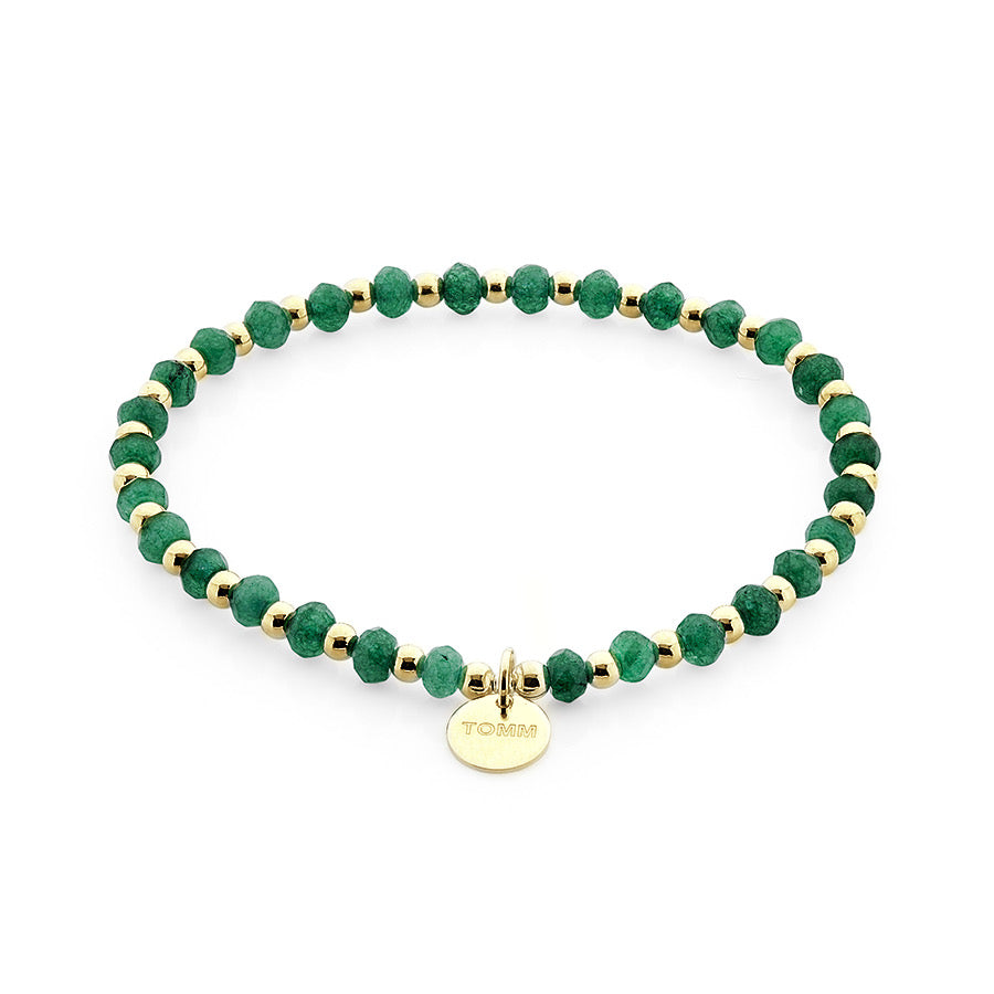 Emerald Agate Crystal Dream Beaded Bracelet