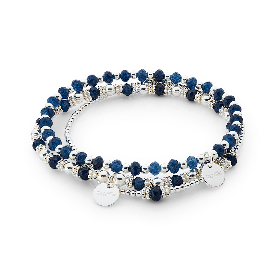 Blue online agate bracelet