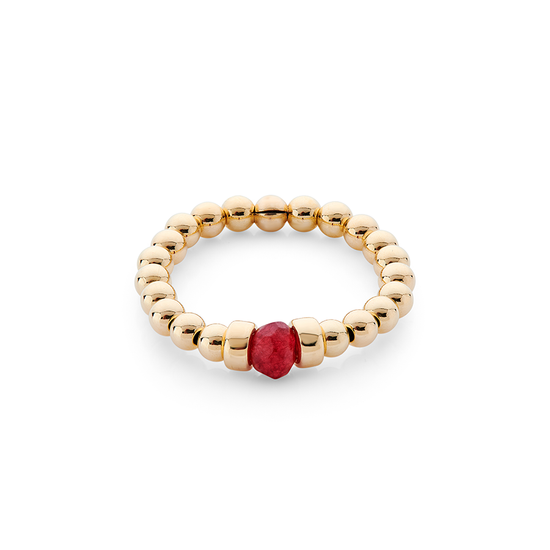Load image into Gallery viewer, Ruby Red Agate Ring
