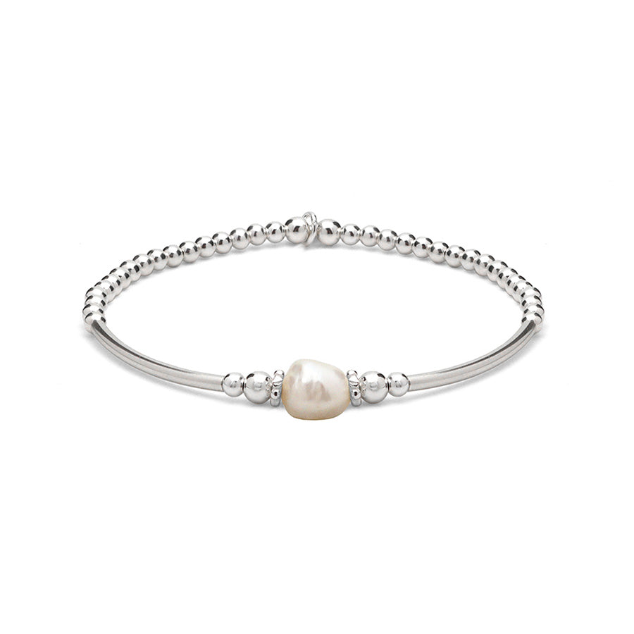 Single black clearance pearl bracelet