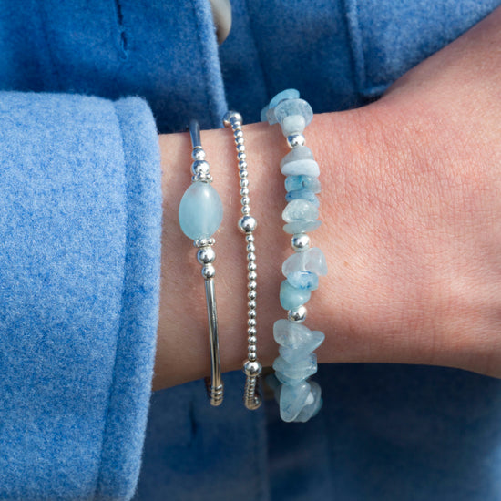 Natural Aquamarine Bracelet