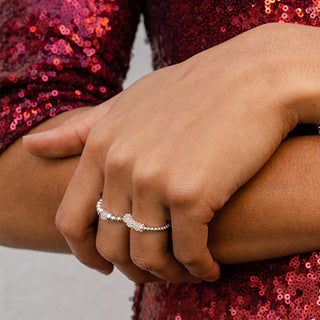 White Agate Ring