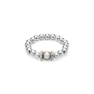 Touch of Silver Beaded Ring